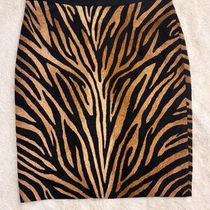 Stylish Zebra Print Skirt